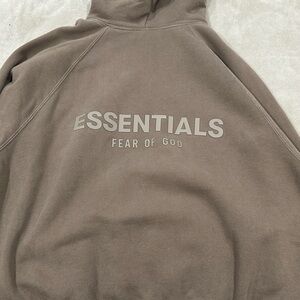 Brown essentials hoodie